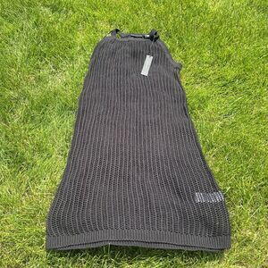 Tahari Crochet Short Tank Dress Black Swim Coverup Summer Beach Boho NWT XS